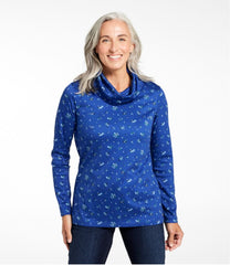 L.L.Bean US | Women's Pima Cotton Tee, Long-Sleeve Cowlneck Print