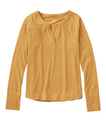 L.L.Bean Online | Women's Ribbed Performance Tee, Long-Sleeve Splitneck