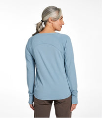L.L.Bean Online | Women's Ribbed Performance Tee, Long-Sleeve Splitneck