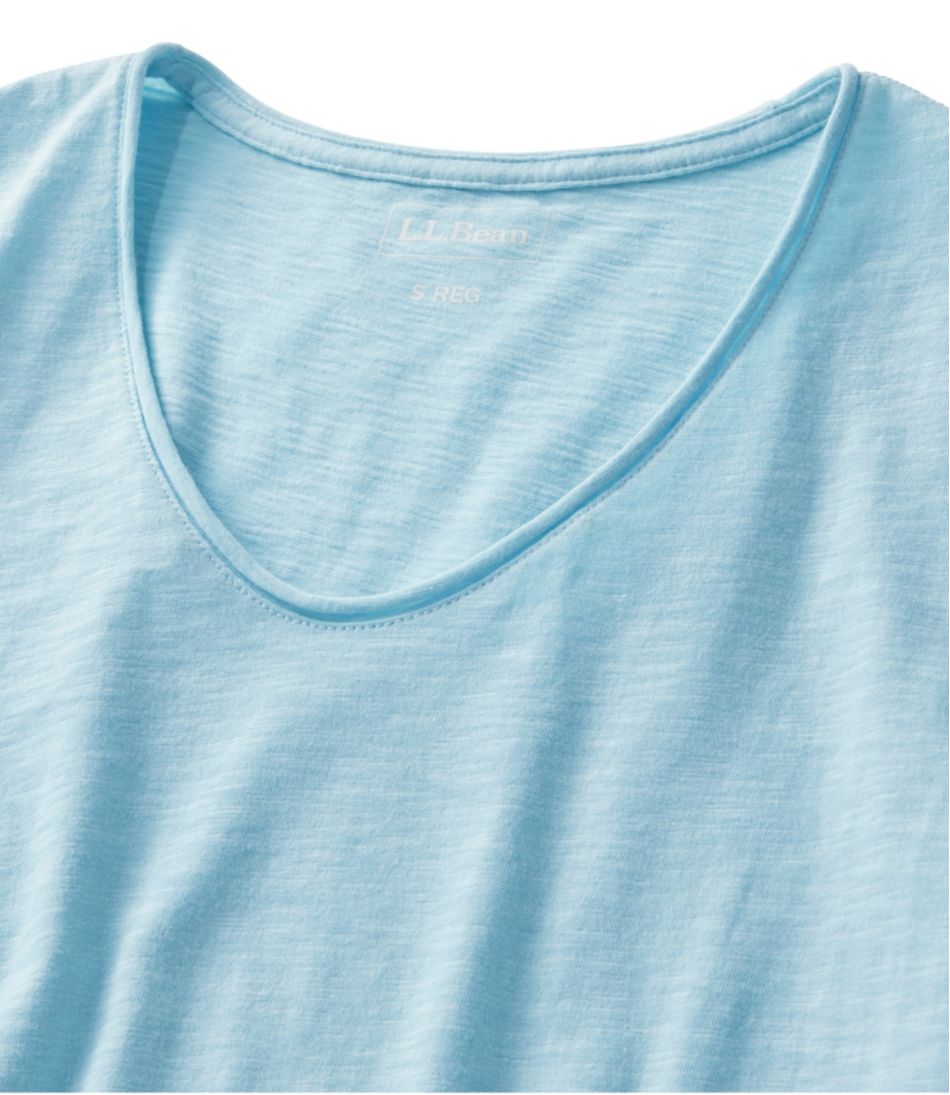 L.L.Bean Sale | Women's Organic Cotton Tee, V-Neck Short-Sleeve