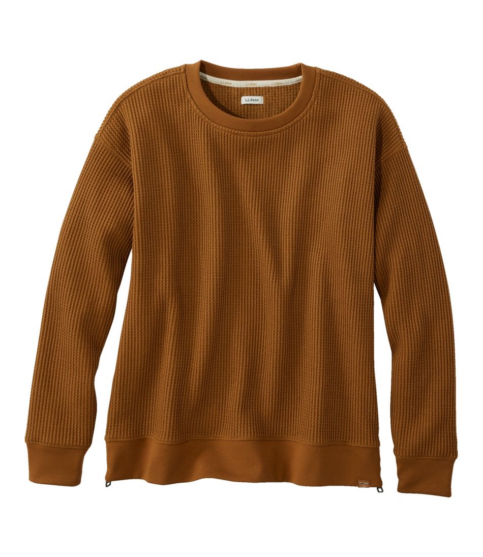 L.L.Bean For Sale | Women's Birchwood Brushed Waffle Top, Crewneck