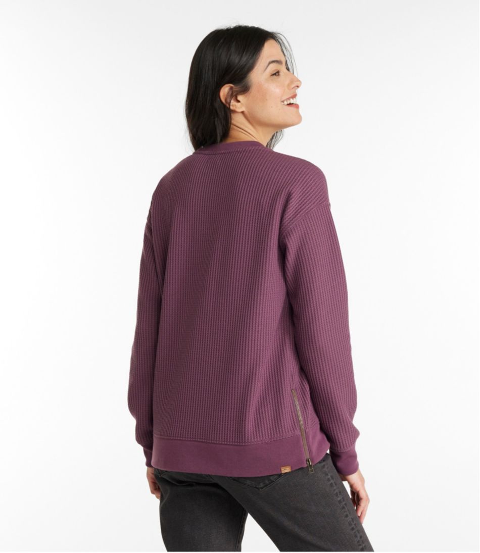 L.L.Bean For Sale | Women's Birchwood Brushed Waffle Top, Crewneck