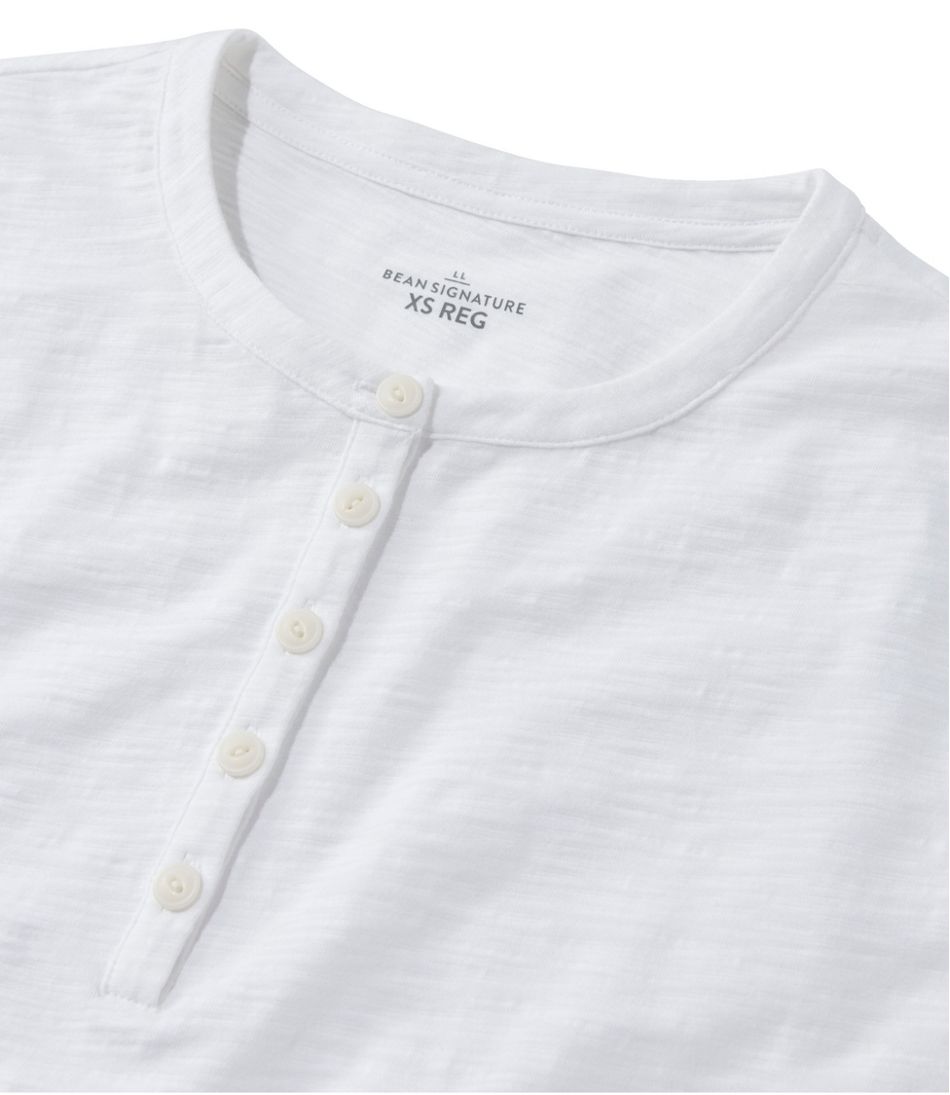 L.L.Bean Discount | Women's Signature Slub Tee, Short-Sleeve Henley