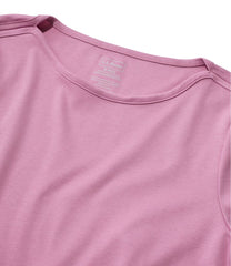 L.L.Bean Outlet | Women's Pima Cotton Tee, Elbow-Sleeve Boatneck