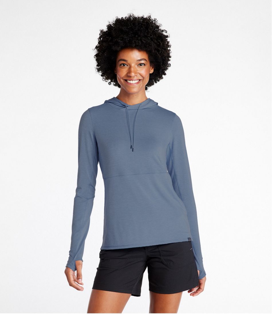 L.L.Bean New | Women's Everyday SunSmart® Hooded Pullover, Long-Sleeve