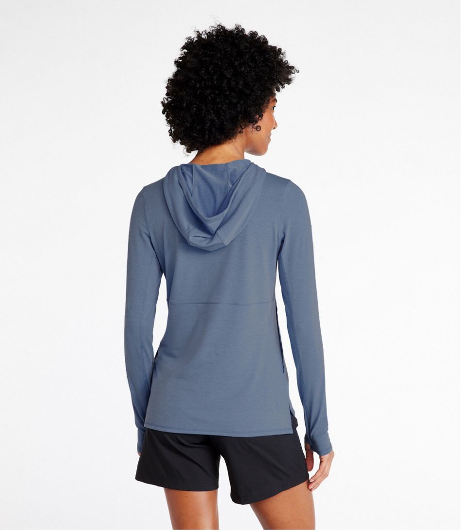 L.L.Bean New | Women's Everyday SunSmart® Hooded Pullover, Long-Sleeve