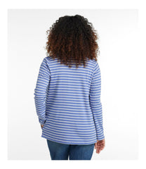 L.L.Bean | Women's Pima Cotton Open Cardigan, With Pockets Stripe