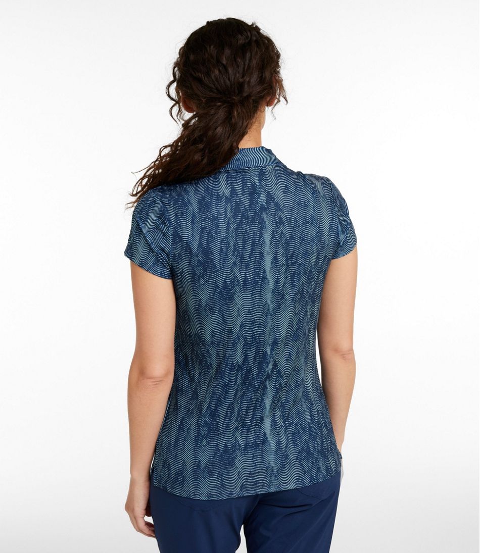 L.L.Bean Online | Women's Access Polo, Short-Sleeve Print