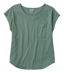 L.L.Bean On Sale | Women's Linen/Cotton Tee, Short-Sleeve Scoopneck