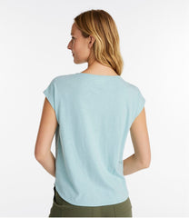 L.L.Bean On Sale | Women's Linen/Cotton Tee, Short-Sleeve Scoopneck