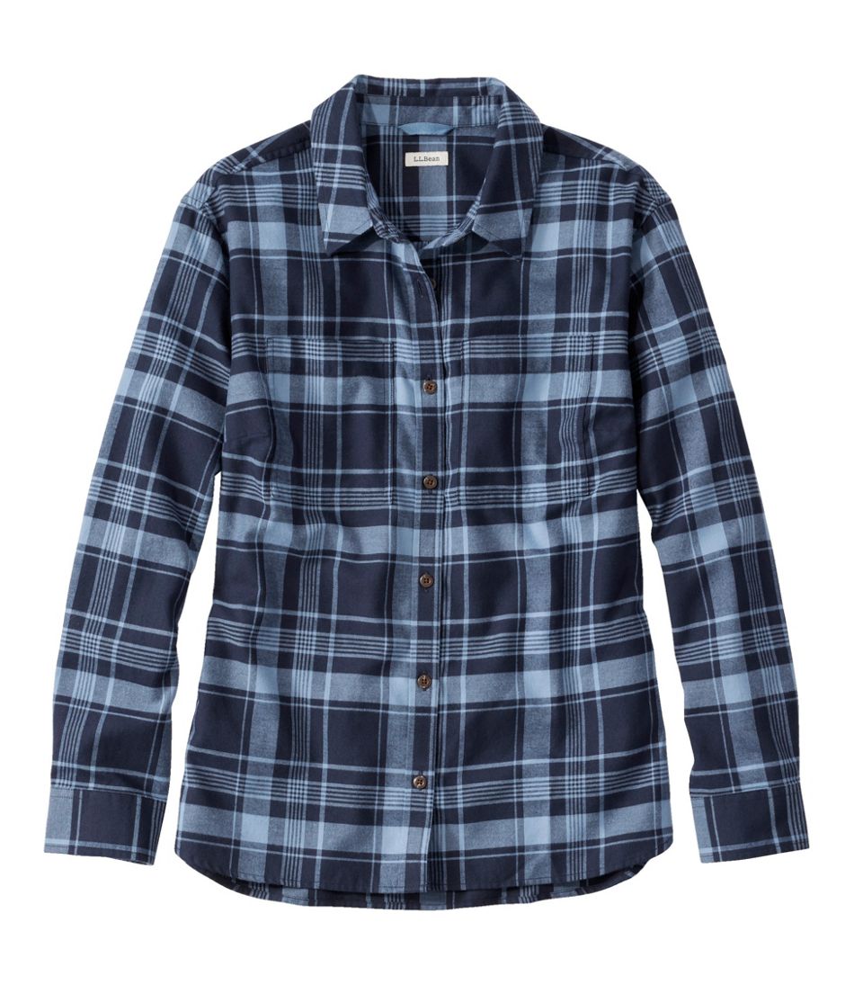 L.L.Bean Outlet | Women's Whisperweight Flannel Shirt, Button-Down