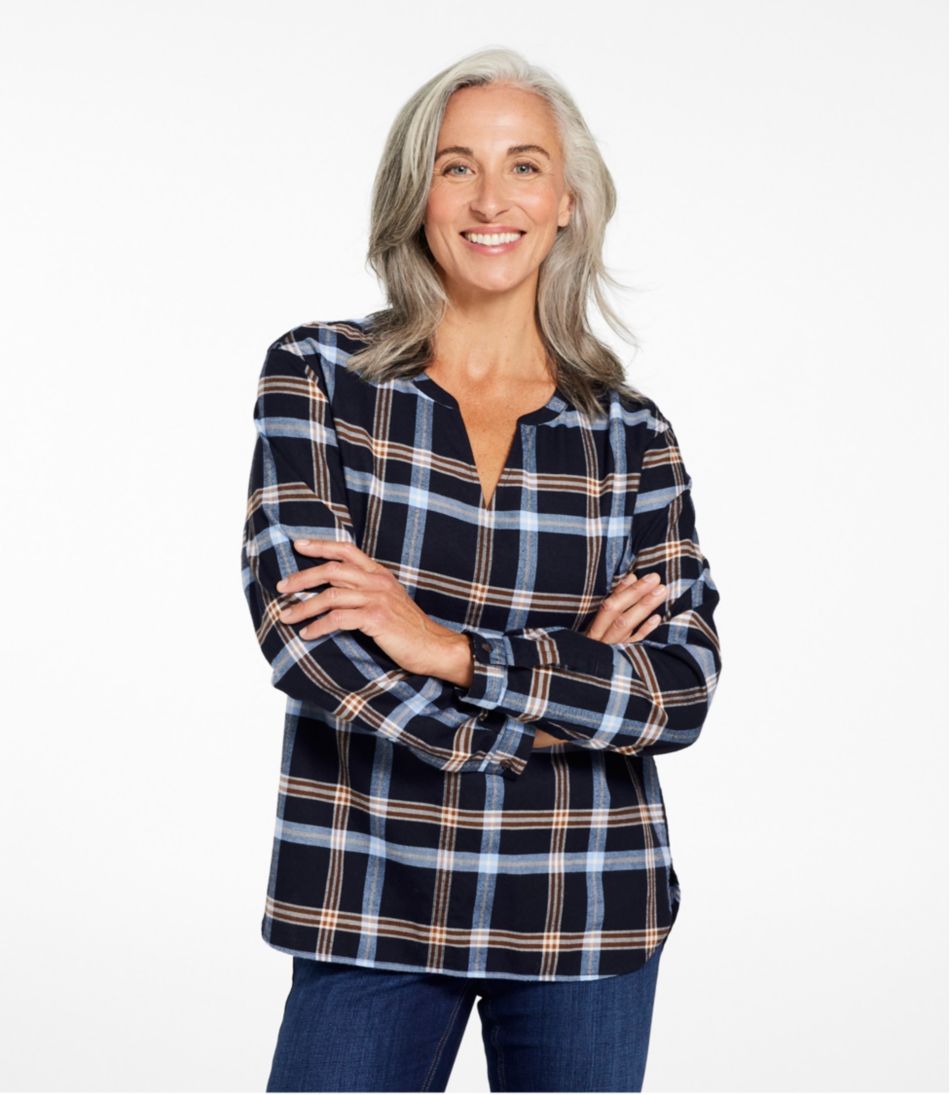 L.L.Bean For Sale | Women's Whisperweight Flannel Popover Shirt