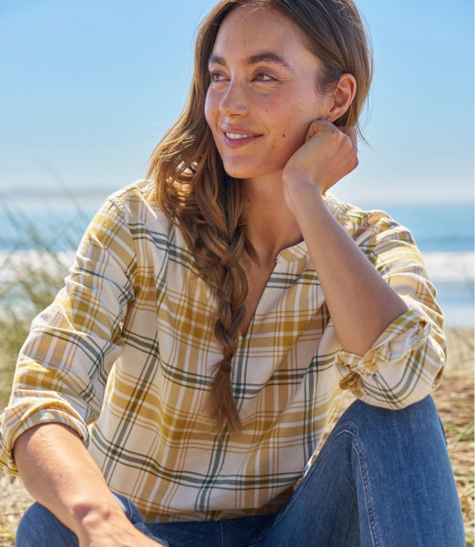 L.L.Bean For Sale | Women's Whisperweight Flannel Popover Shirt