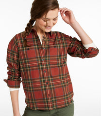 L.L.Bean US | Women's Scotch Plaid Flannel Shirt, Boyfriend