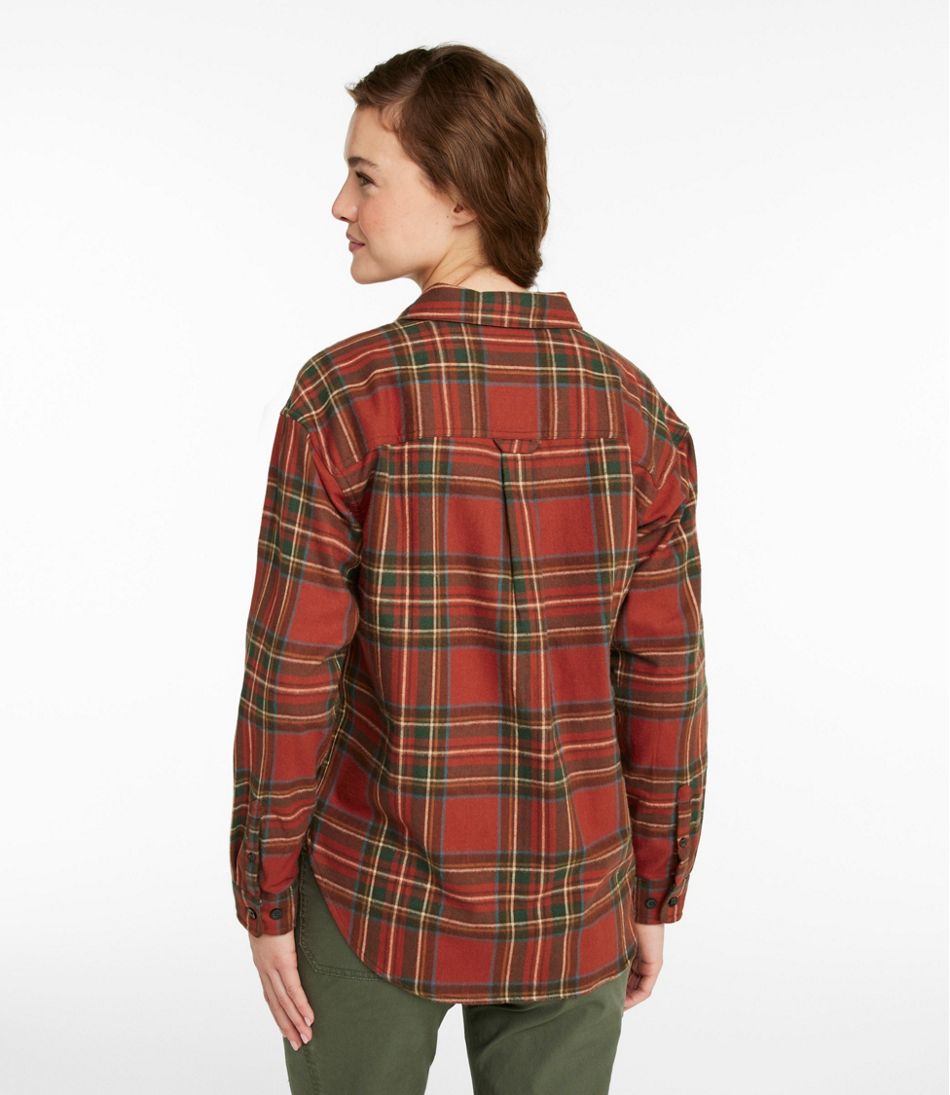 L.L.Bean US | Women's Scotch Plaid Flannel Shirt, Boyfriend