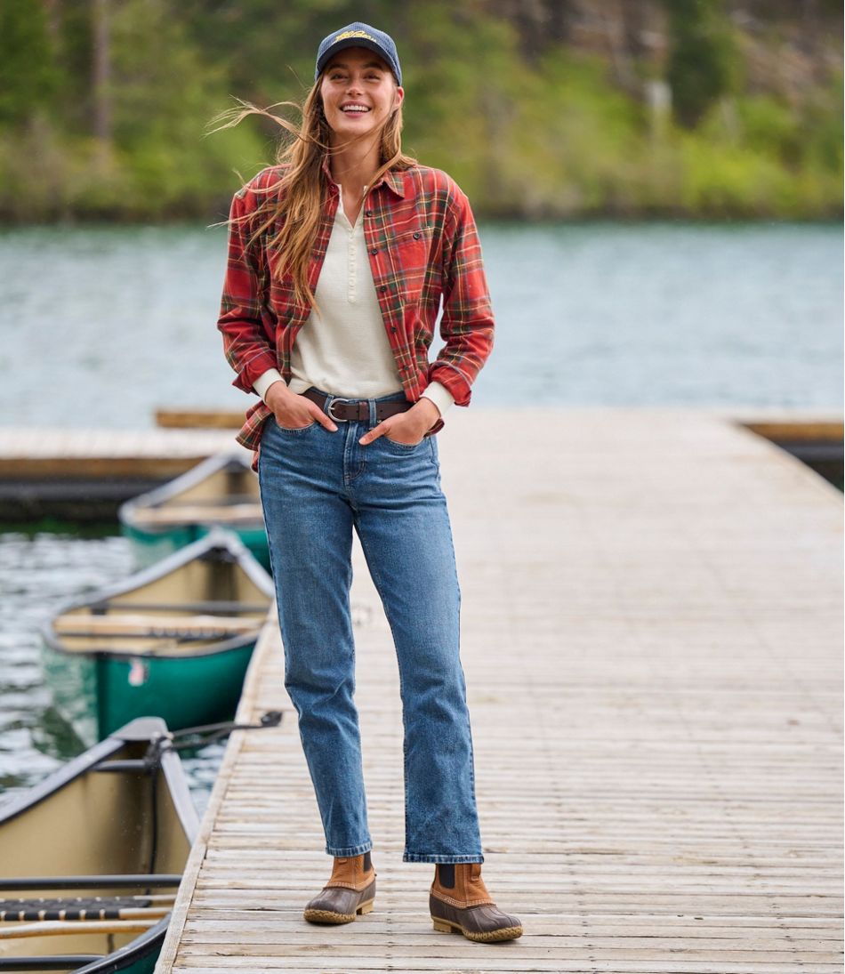 L.L.Bean US | Women's Scotch Plaid Flannel Shirt, Boyfriend