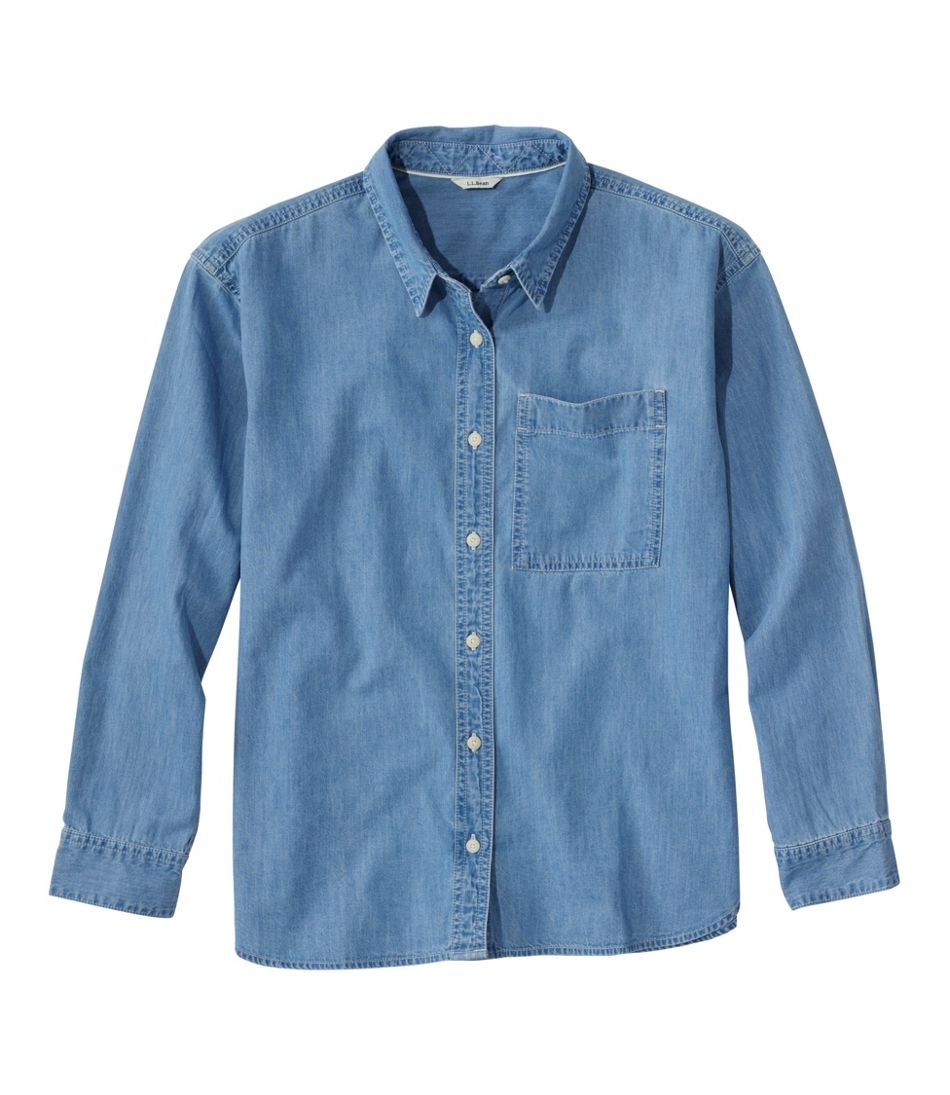 L.L.Bean Discount | Women's Denim Boyfriend Shirt