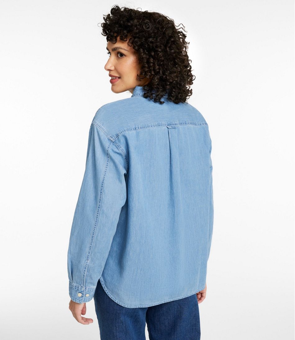 L.L.Bean Discount | Women's Denim Boyfriend Shirt