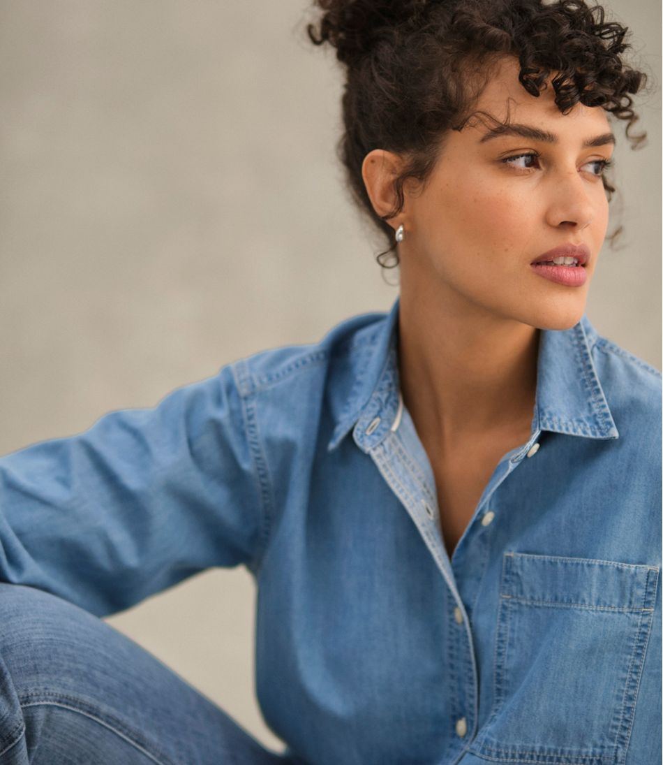 L.L.Bean Discount | Women's Denim Boyfriend Shirt