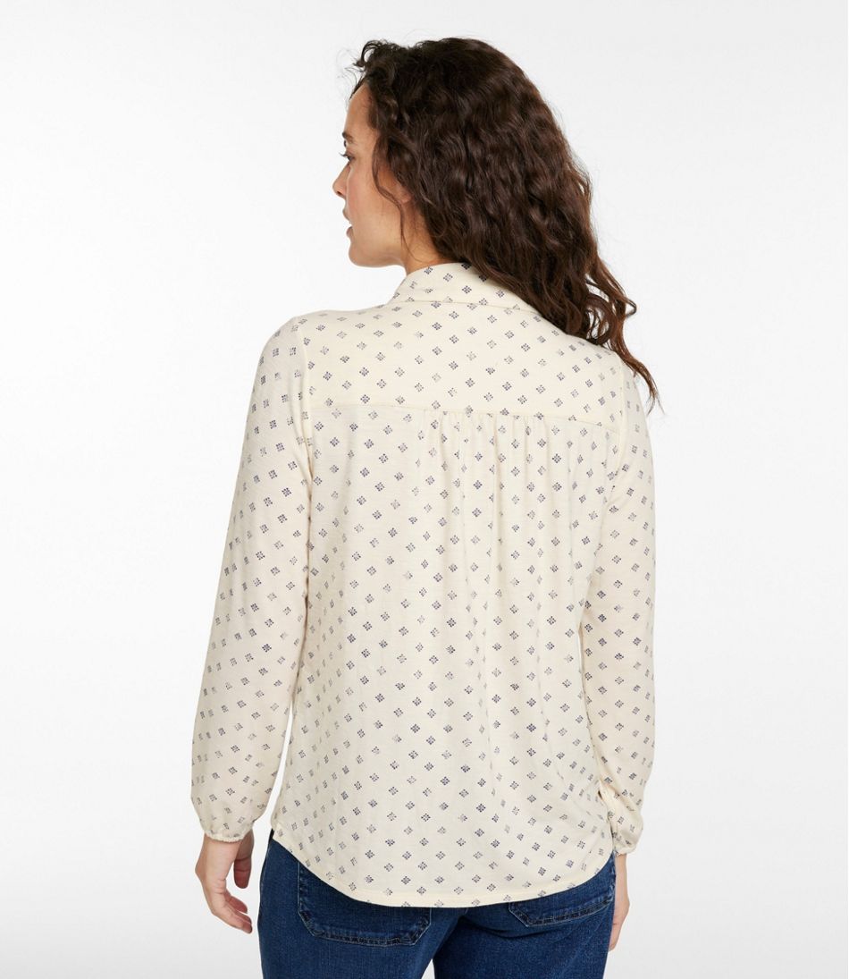 L.L.Bean Outlet | Women's Camden Hills Button Front Shirt, Print
