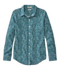 L.L.Bean For Sale | Women's Wrinkle-Free Pinpoint Oxford Shirt, Relaxed Fit Long-Sleeve Print