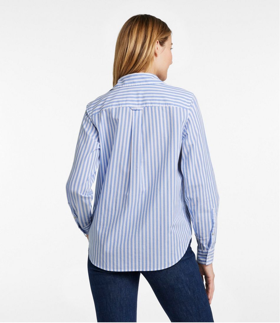 L.L.Bean US | Women's Essential Cotton Poplin Shirt, Long-Sleeve