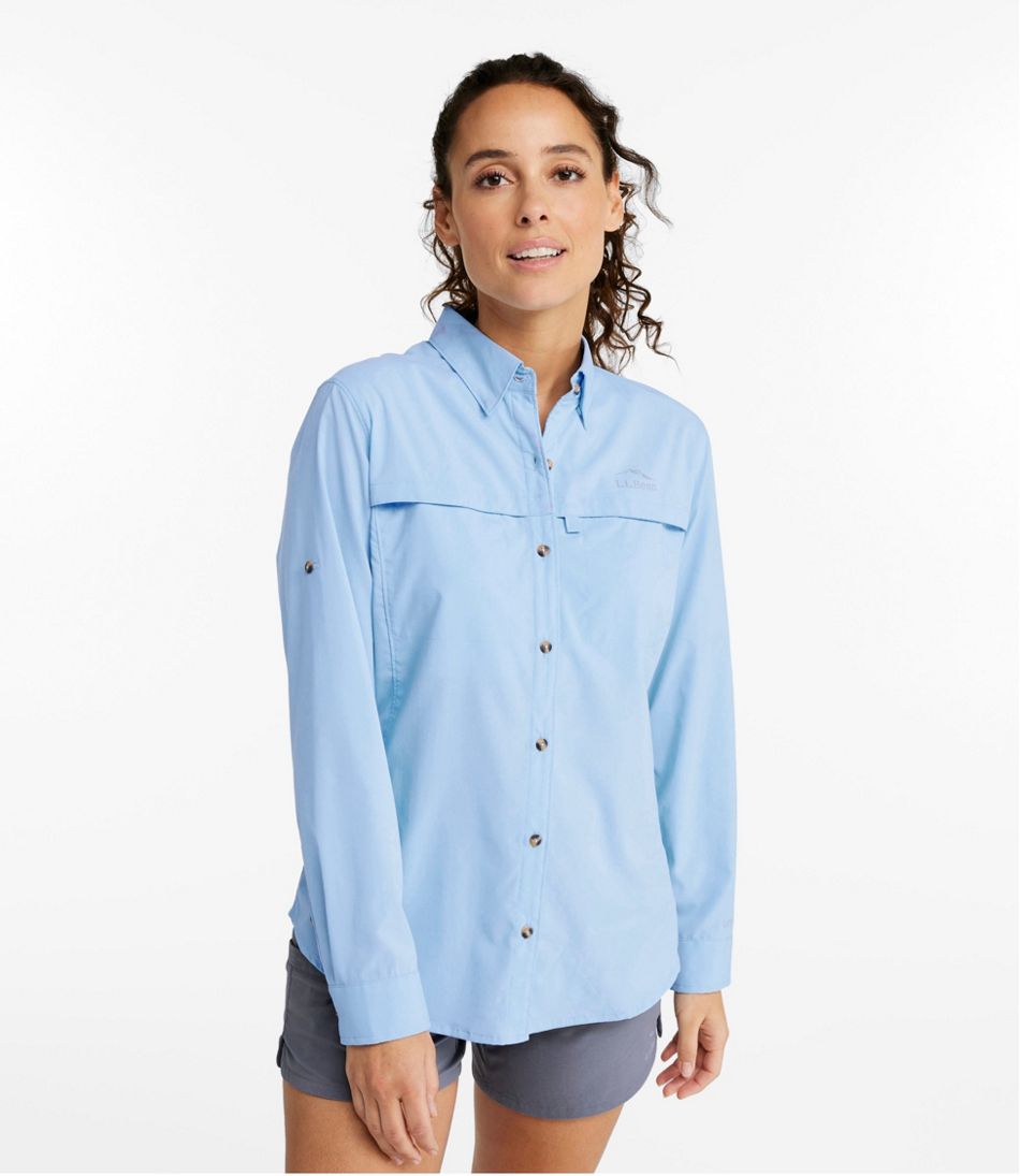 L.L.Bean Sale | Women's Tropicwear Shirt, Long-Sleeve