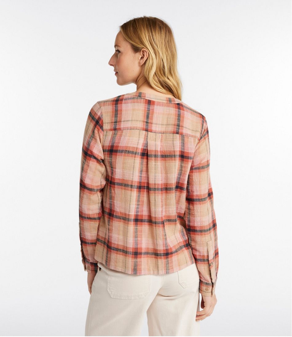 L.L.Bean On Sale | Women's Day Breeze Shirt, Long-Sleeve Collarless