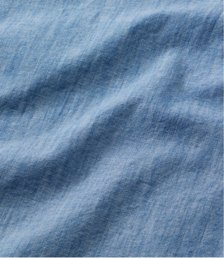 L.L.Bean US | Women's Essential Cotton Shirt, Chambray Long Sleeve