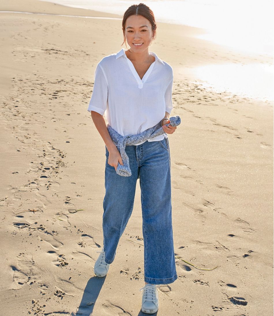 L.L.Bean New | Women's Cloud Gauze Shirt, Polo
