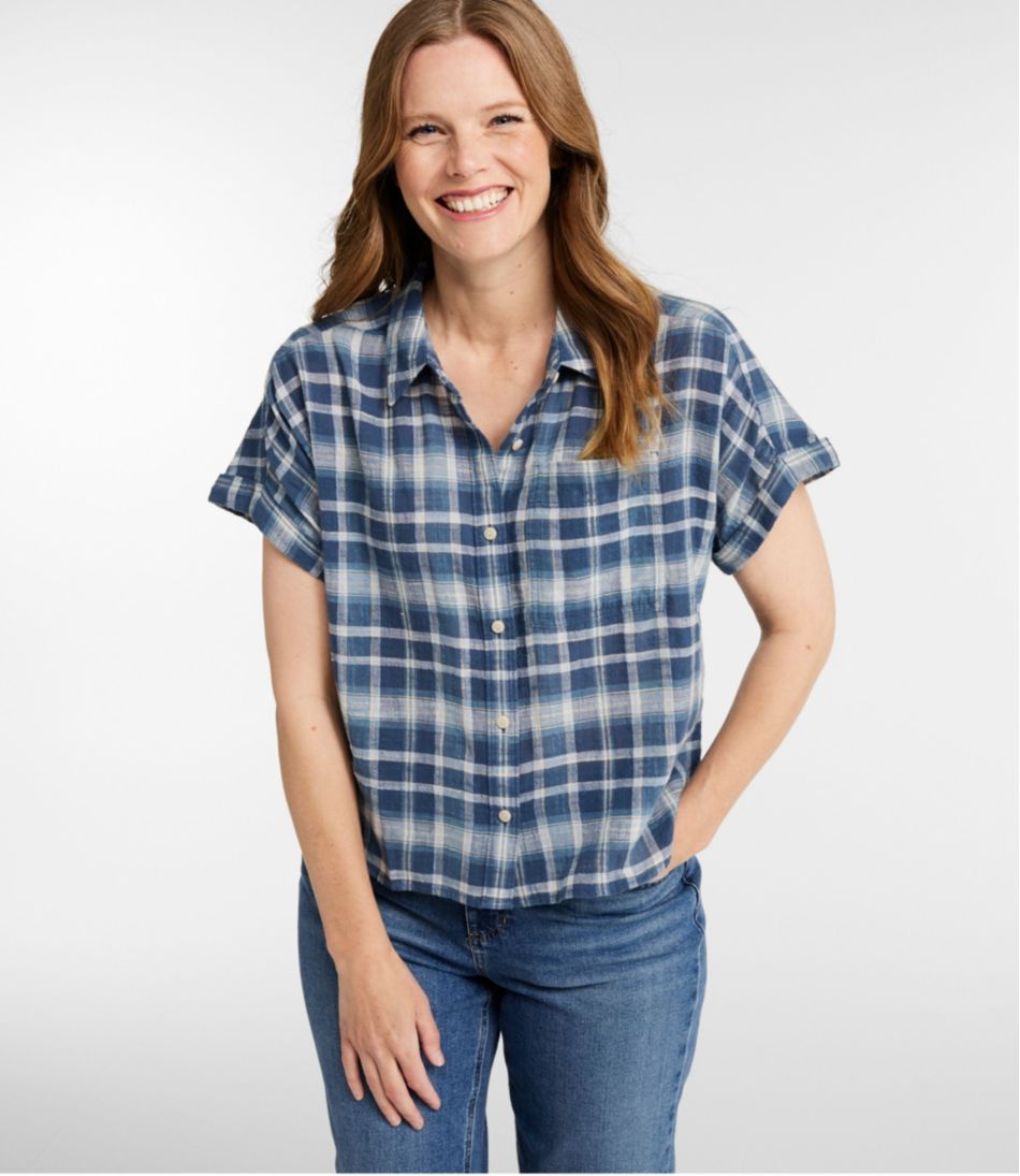 L.L.Bean For Sale | Women's Day Breeze Shirt, Short-Sleeve Button-Front