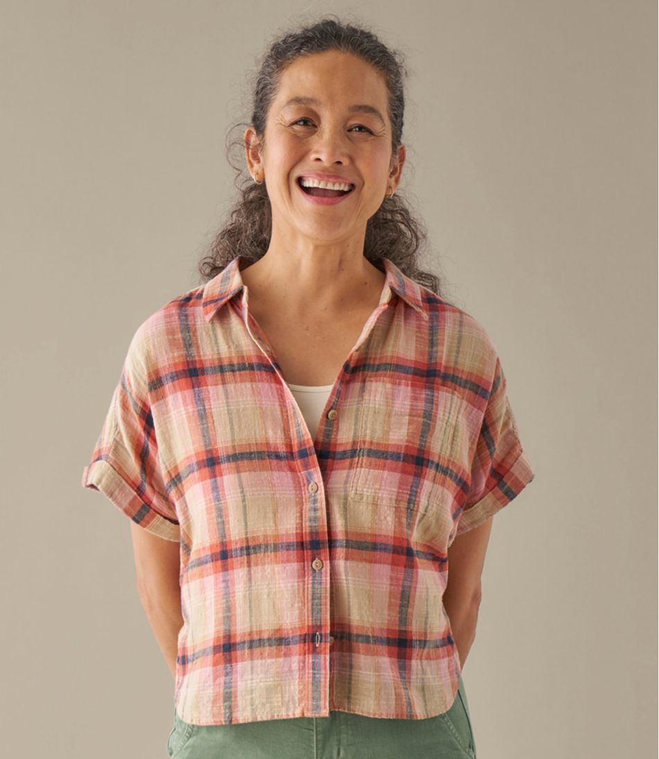 L.L.Bean For Sale | Women's Day Breeze Shirt, Short-Sleeve Button-Front