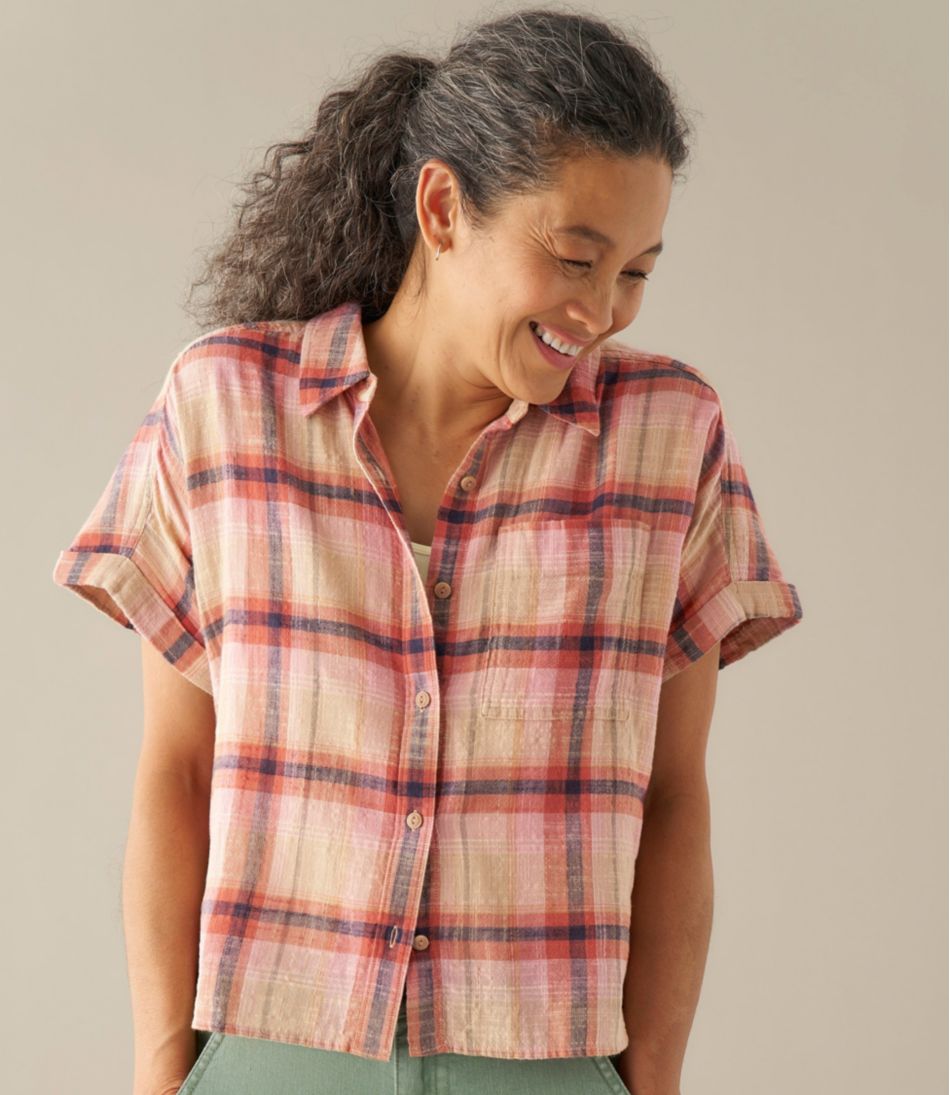 L.L.Bean For Sale | Women's Day Breeze Shirt, Short-Sleeve Button-Front