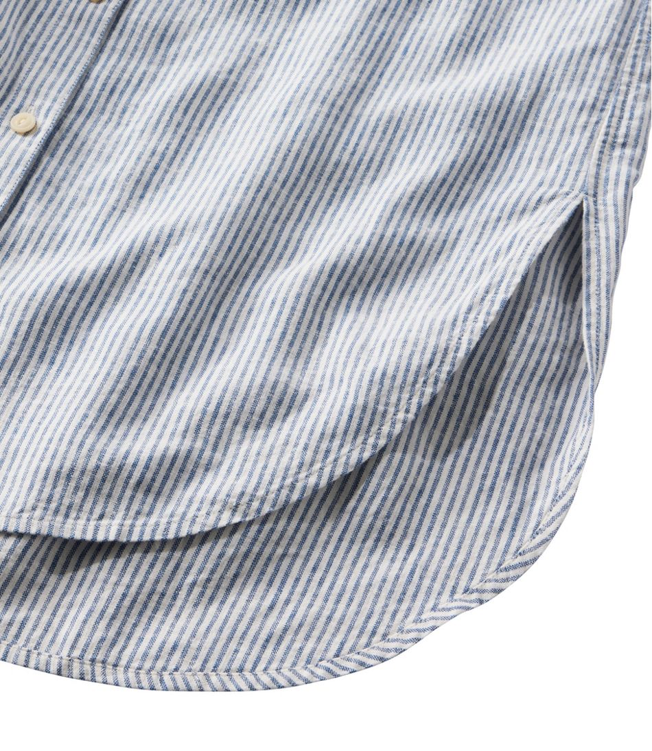 L.L.Bean US | Women's Signature Linen-Blend Button-Front Shirt, Sleeveless