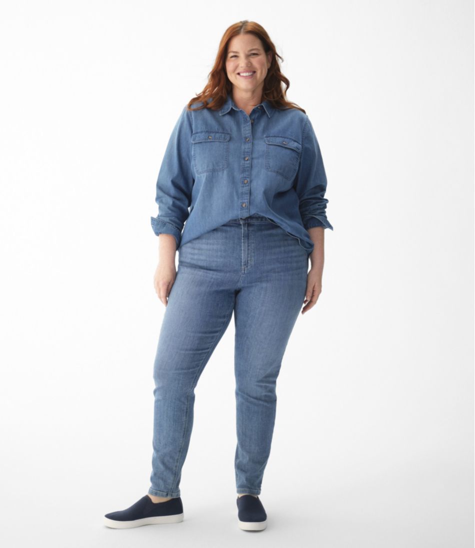 L.L.Bean Online | Women's L.L. Bean Heritage Washed Denim Shirt, Long-Sleeve