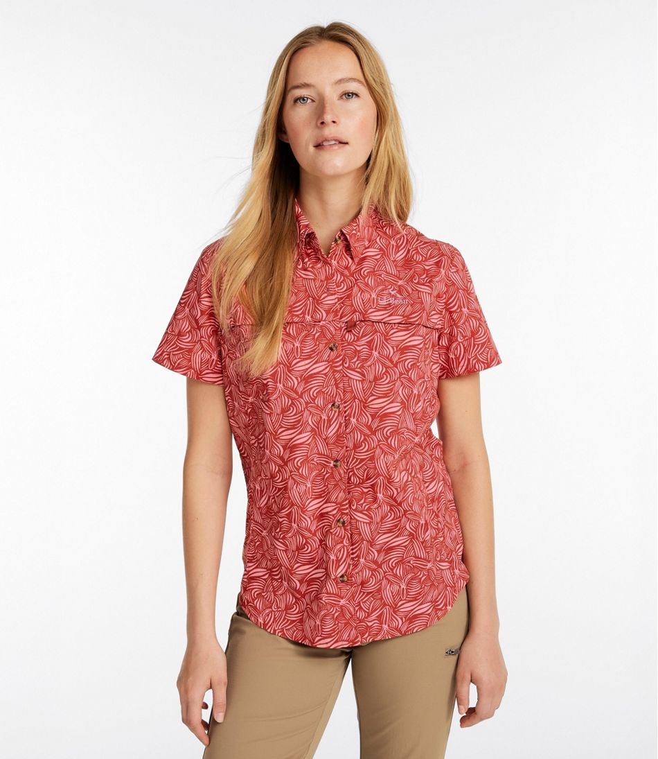 L.L.Bean For Sale | Women's Tropicwear Shirt, Short-Sleeve Print