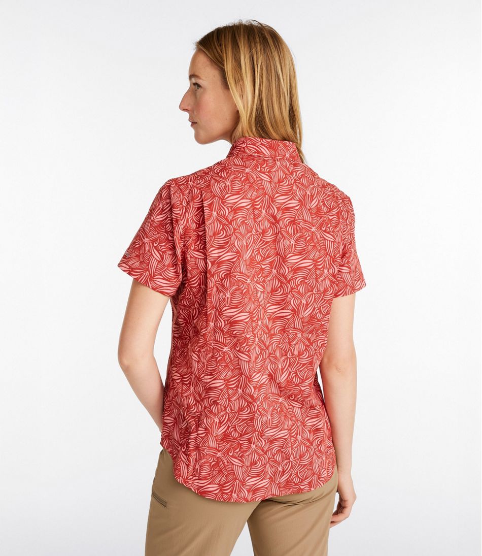 L.L.Bean For Sale | Women's Tropicwear Shirt, Short-Sleeve Print