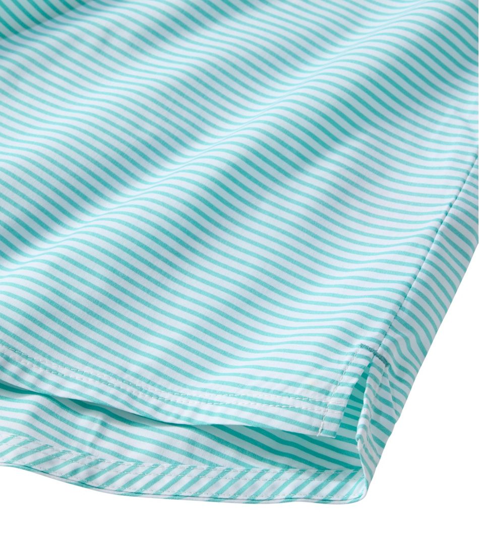 L.L.Bean Online | Women's Everyday SunSmart® Woven Shirt, Quarter-Zip Pullover Colorblock