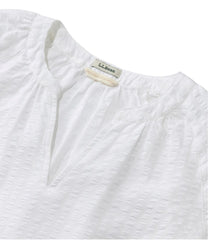 L.L.Bean Discount | Women's Bean's Seacoast Seersucker Splitneck Shirt