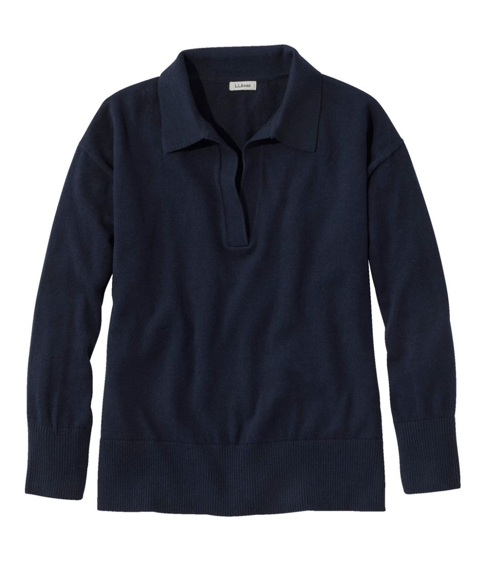 L.L.Bean Sale | Women's Cotton/Cashmere Sweater, Polo
