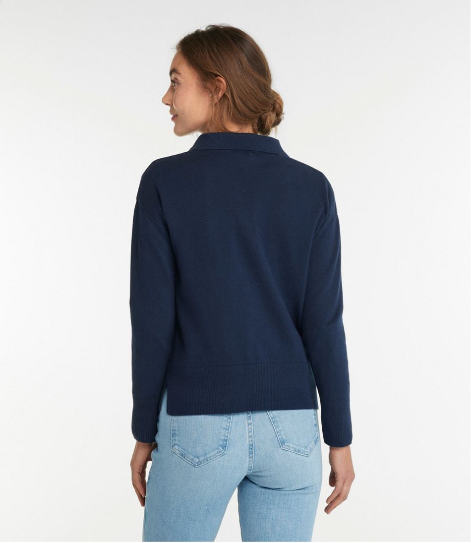 L.L.Bean Sale | Women's Cotton/Cashmere Sweater, Polo