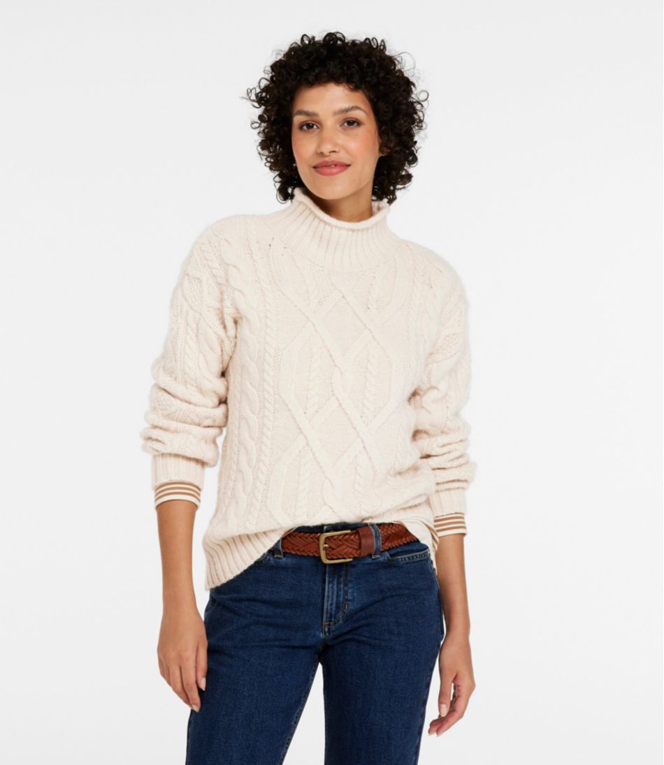 L.L.Bean US | Women's 1912 Heritage Wool Blend Mockneck Sweater