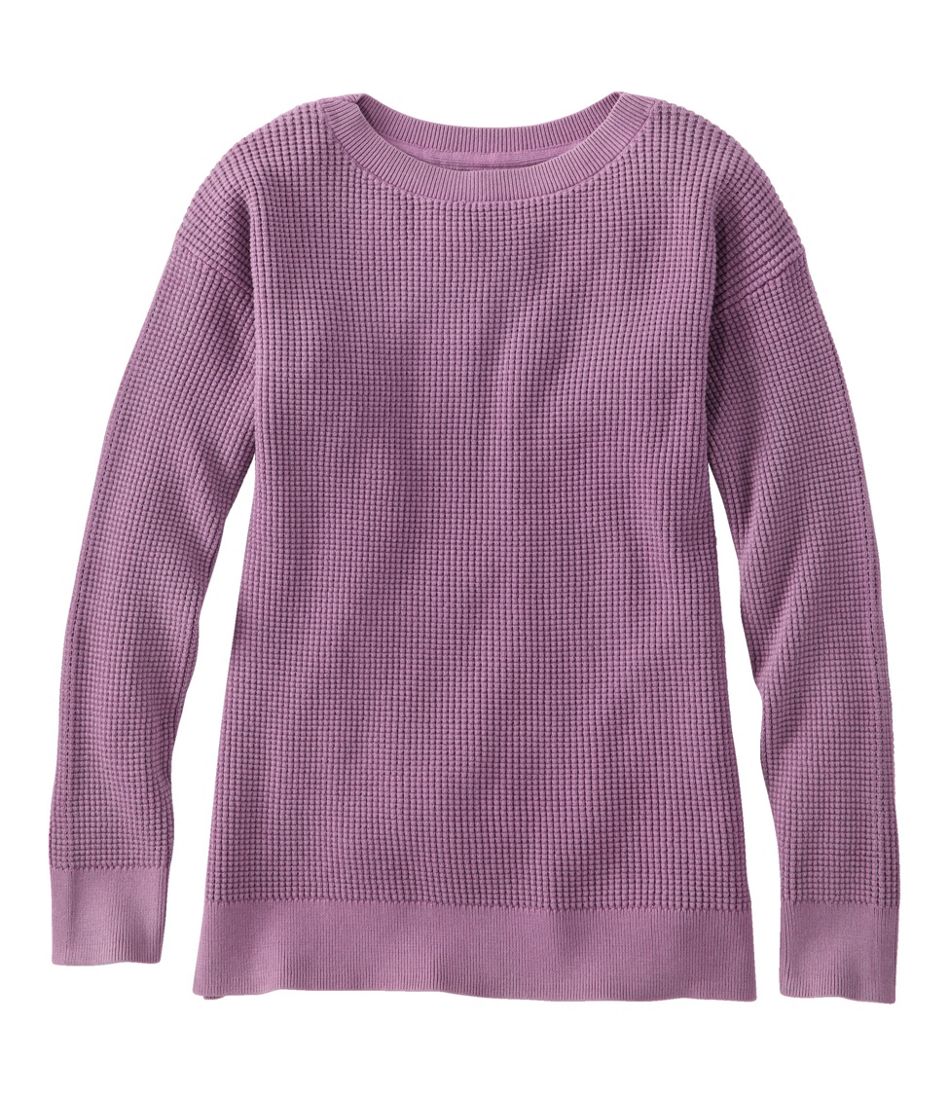 L.L.Bean Online | Women's Sunwashed Waffle Sweater, Pullover