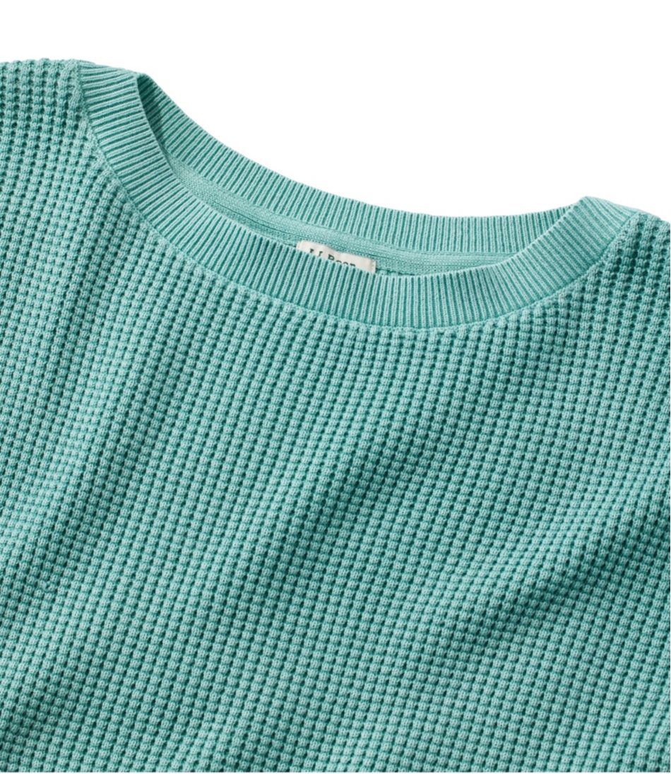 L.L.Bean Online | Women's Sunwashed Waffle Sweater, Pullover