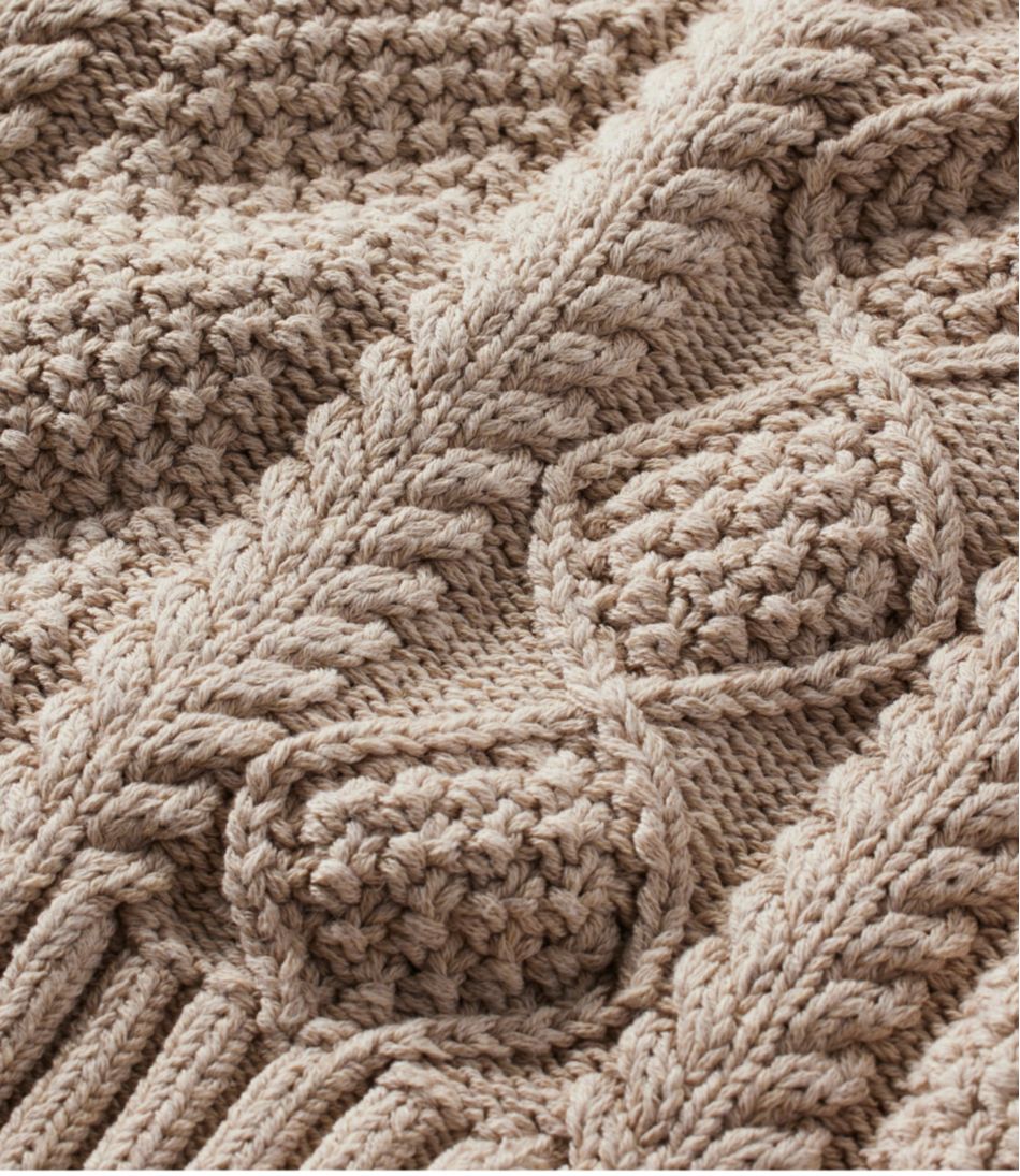 L.L.Bean Discount | Women's Signature Cotton Fisherman Sweater, Crewneck Novelty