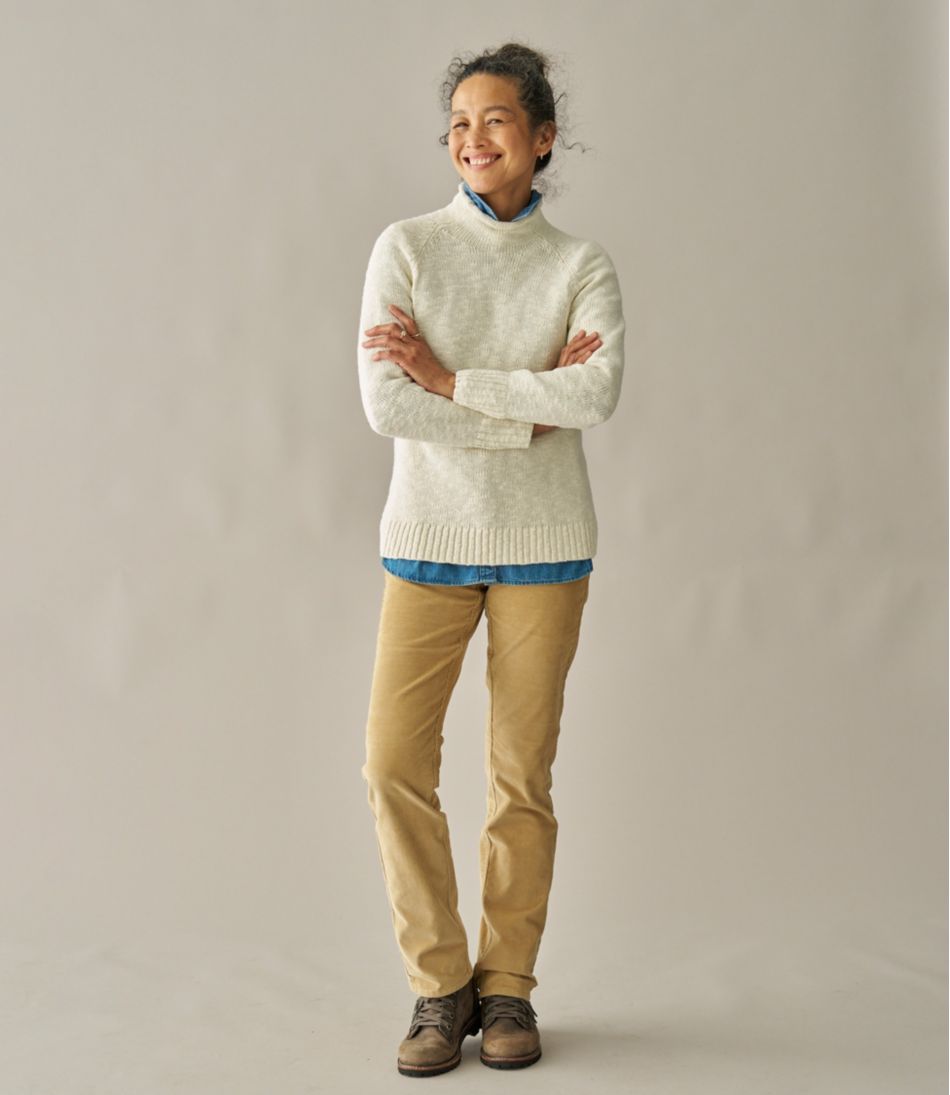L.L.Bean Sale | Women's Cotton Ragg Sweater, Funnelneck Pullover