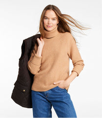 L.L.Bean On Sale | Women's SuperSoft Waffle Sweater, Turtleneck