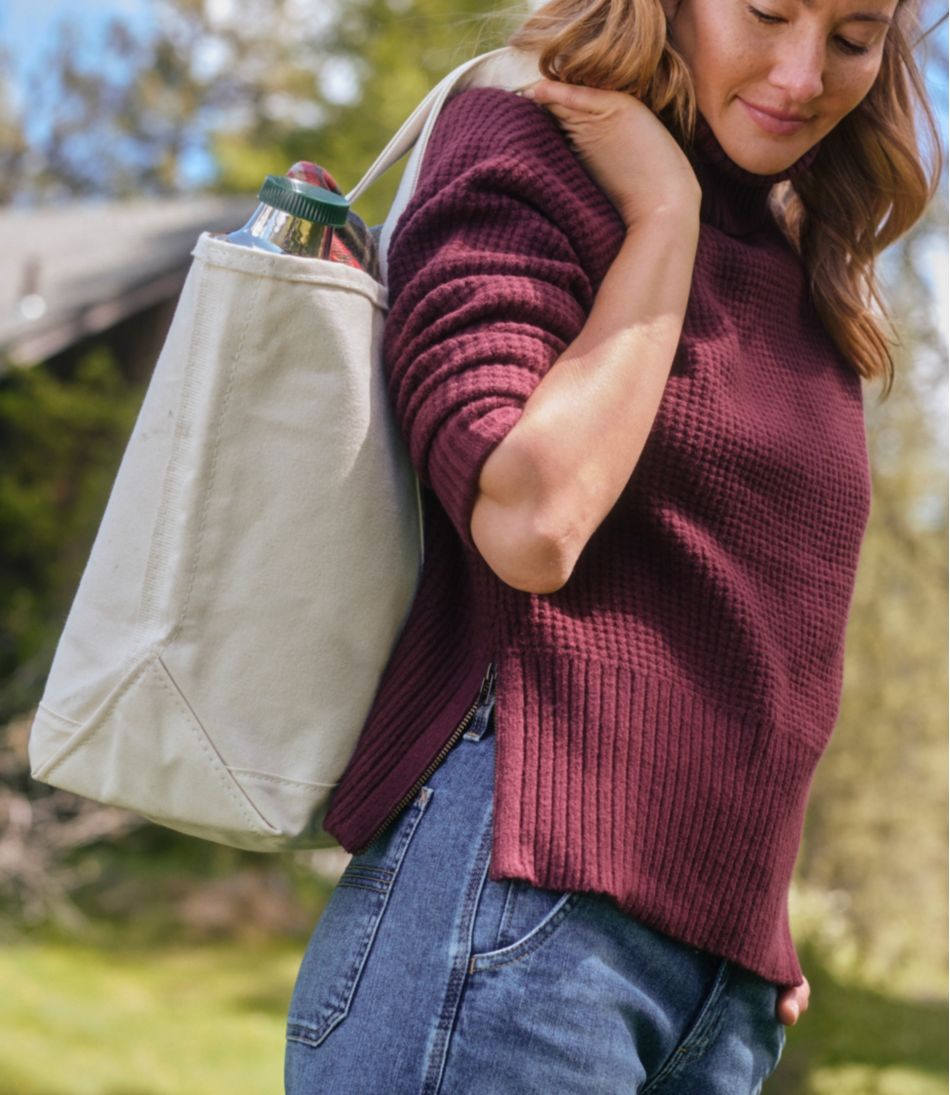 L.L.Bean On Sale | Women's SuperSoft Waffle Sweater, Turtleneck