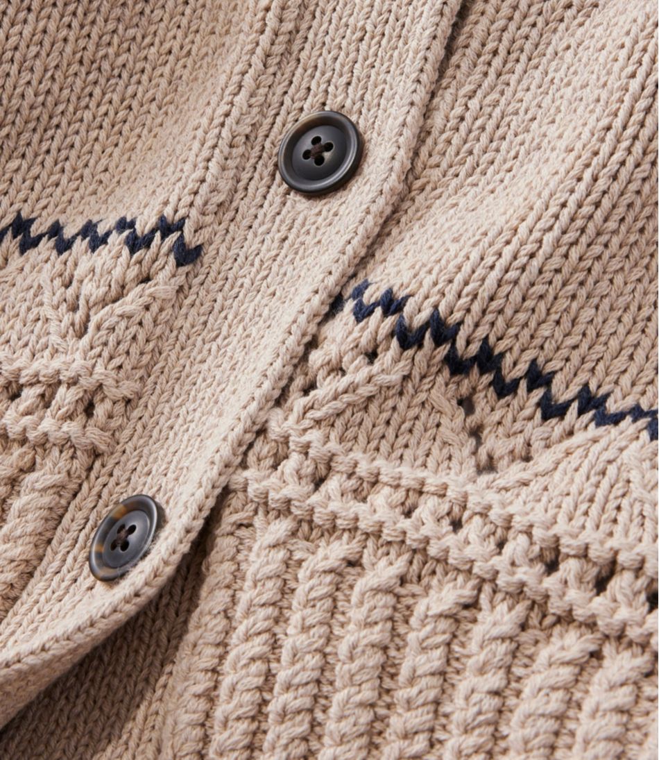 L.L.Bean For Sale | Women's Signature Cotton Fisherman Sweater, Short Cardigan Fair Isle