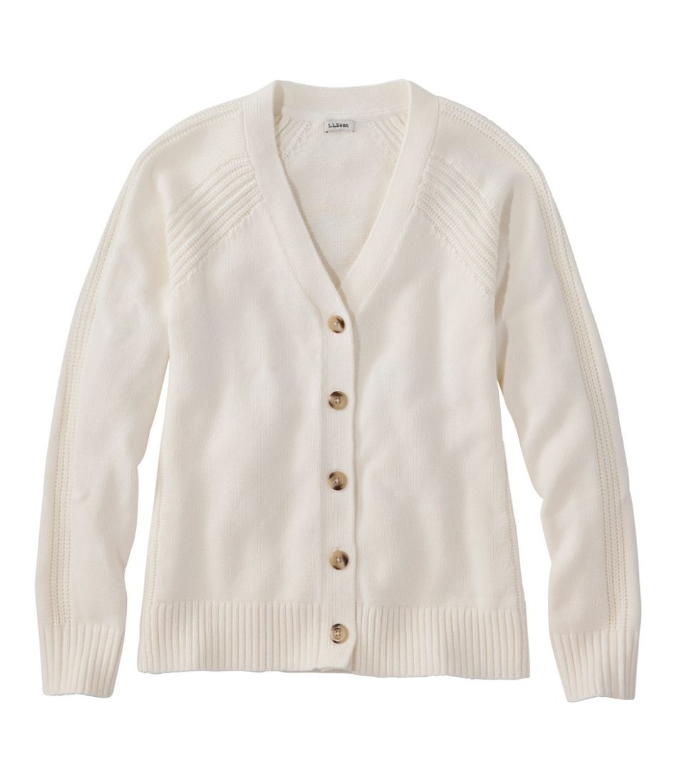 L.L.Bean Discount | Women's Mariner Shaker Sweater, V-Neck Cardigan